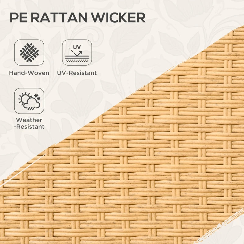 6pc Steel PE Rattan Wicker Outdoor Conversation Metal Sofa Patio Set w Cushions - Beige, Grey