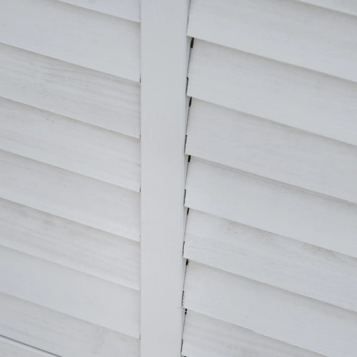 50" 75 Gal Fir Wood Deck Box Storage Bin Container for Cushions Tools Outdoor Patio, White Stain