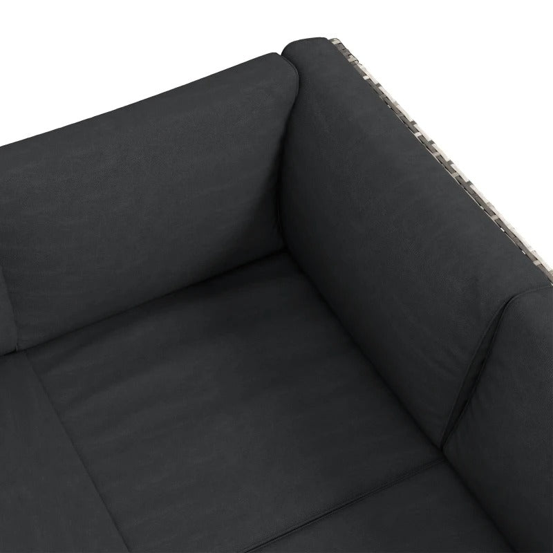 3pc PE Rattan Wicker L-Shape Sectional Conversation Sofa Set w/ Cushions Outdoor Patio – Grey