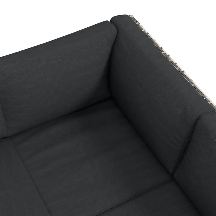 3pc PE Rattan Wicker L-Shape Sectional Conversation Sofa Set w/ Cushions Outdoor Patio – Grey