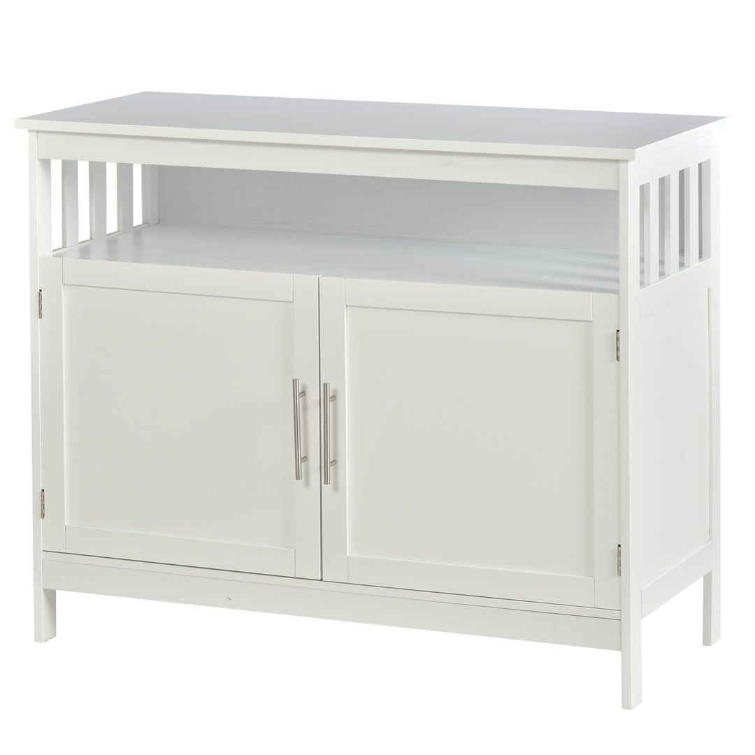Wooden Console Table w/ Storage - White