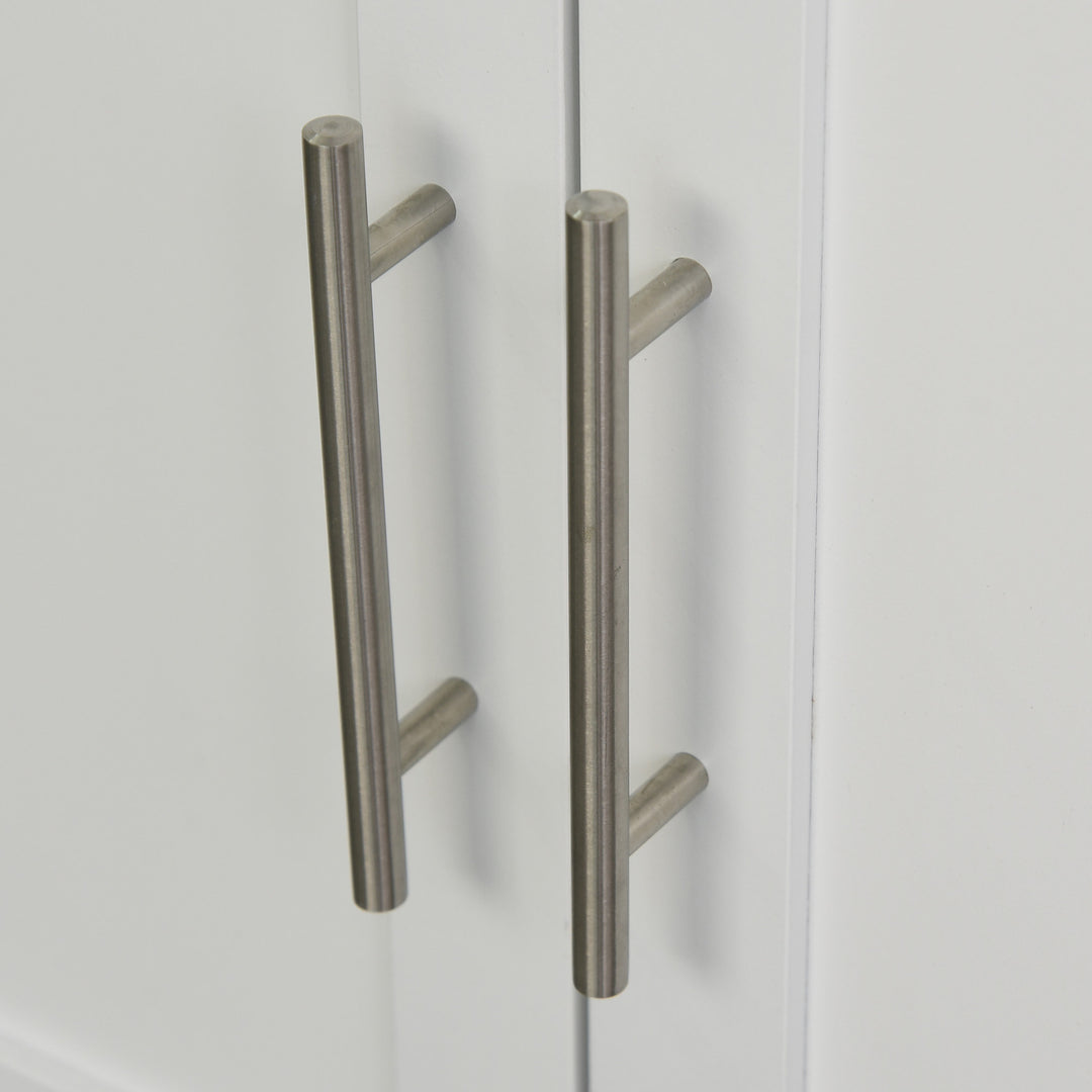 Wooden Console Table w/ Storage - White