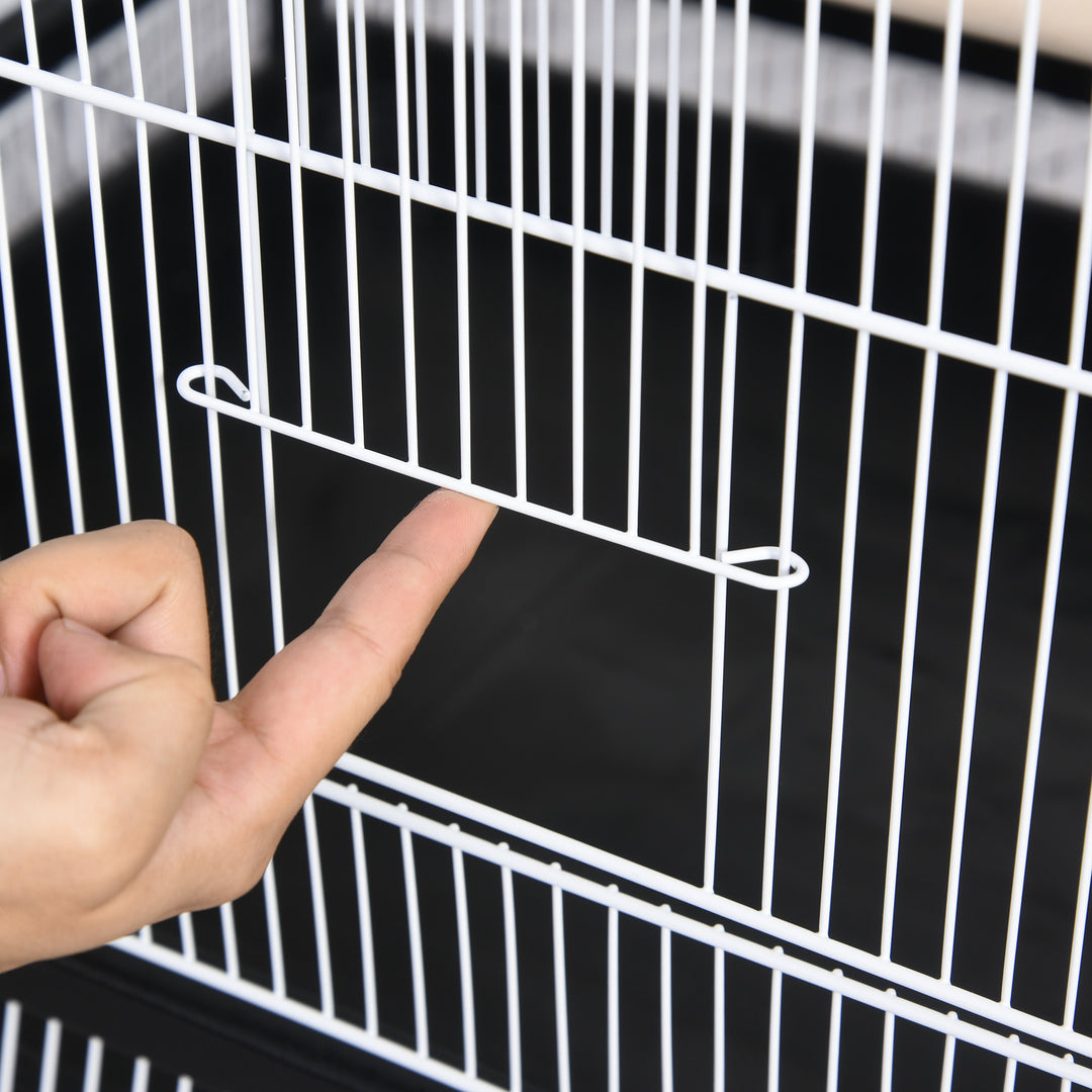 54-Inch Bird Cage - Black and White