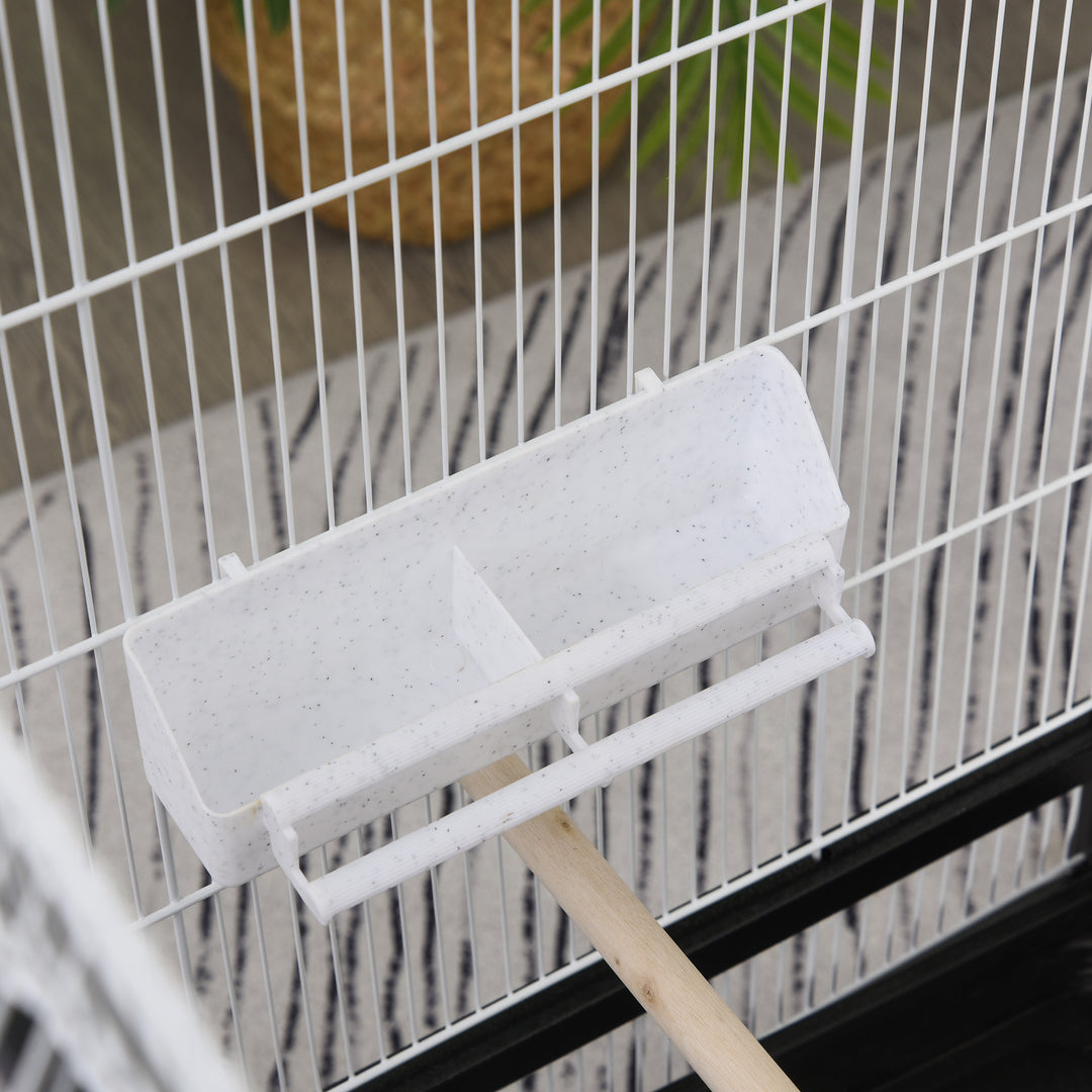 54-Inch Bird Cage - Black and White