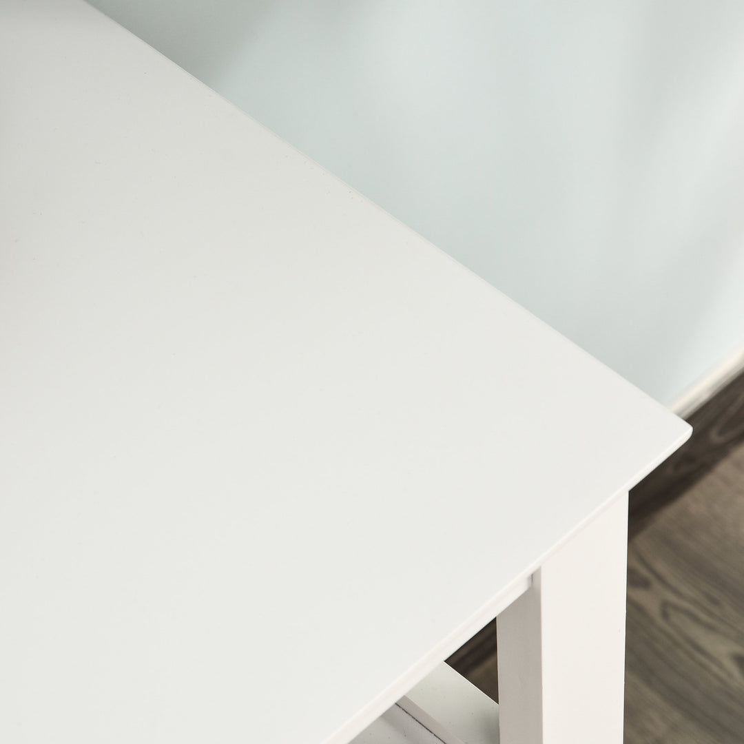 Modern Storage Cabinet w/ Wine Rack - White