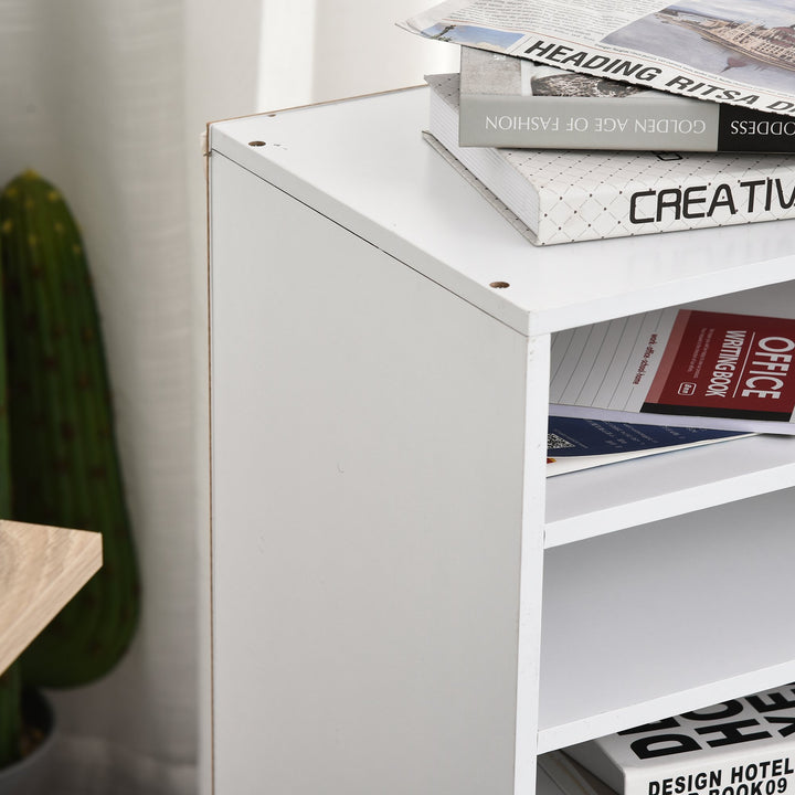3-Drawer 4-Shelf Cabinet for Home Office - White