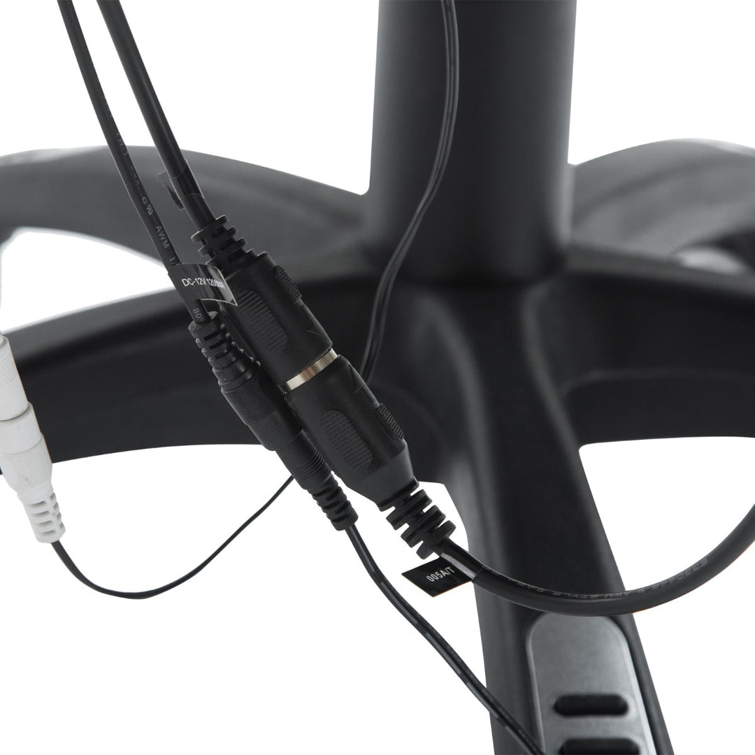 Executive Adjustable High-Back Faux Leather Heated Massaging Swivel Office Chair - Black