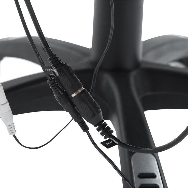 Executive Adjustable High-Back Faux Leather Heated Massaging Swivel Office Chair - Black