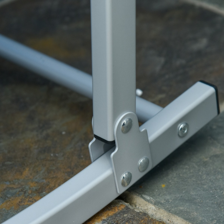 2pc S-Shaped Aluminum Foldable Sun Lounger Chair, Patio Tanning Beach Pool Deck Garden, Blue