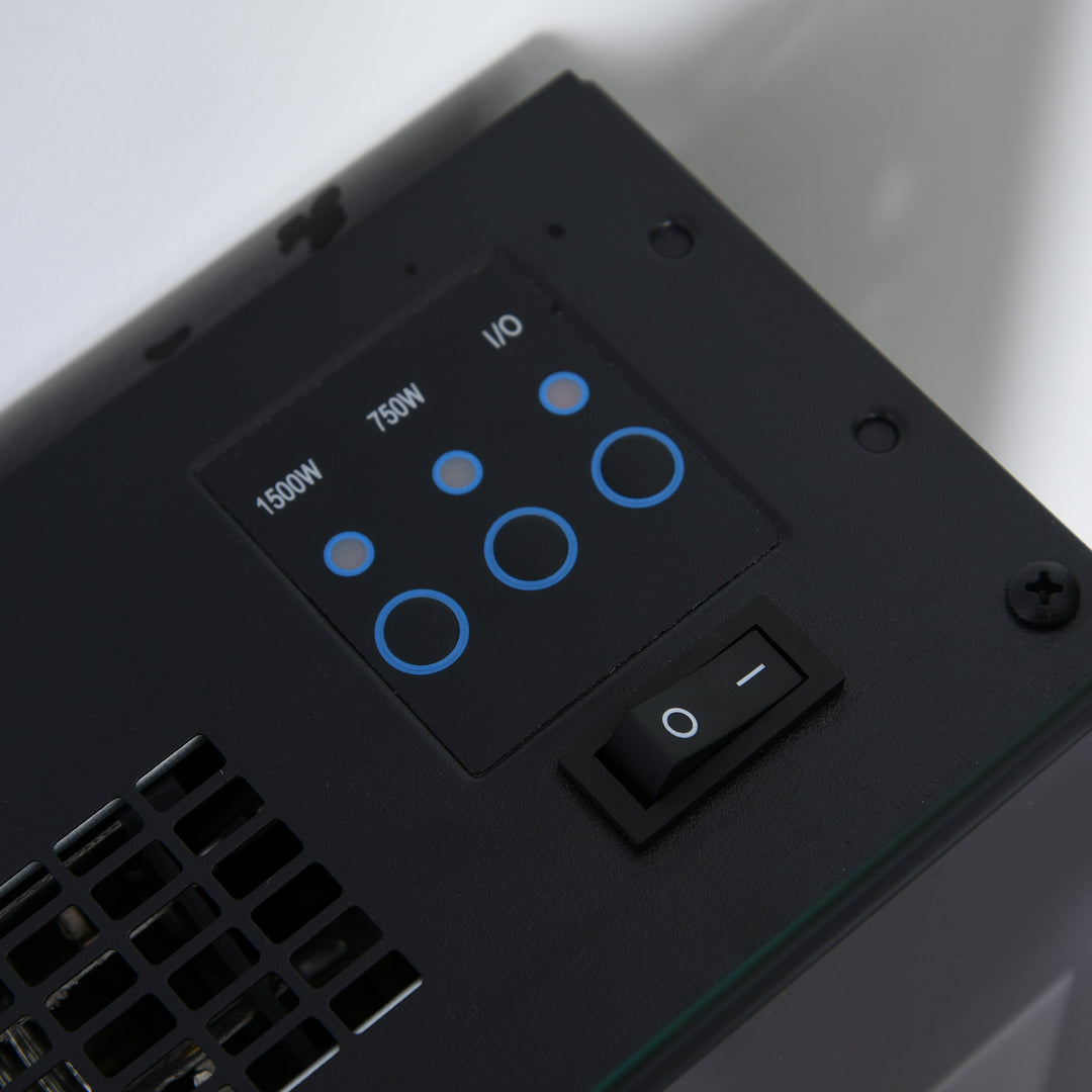 28.5" Electric Fireplace w/ Heater - Black