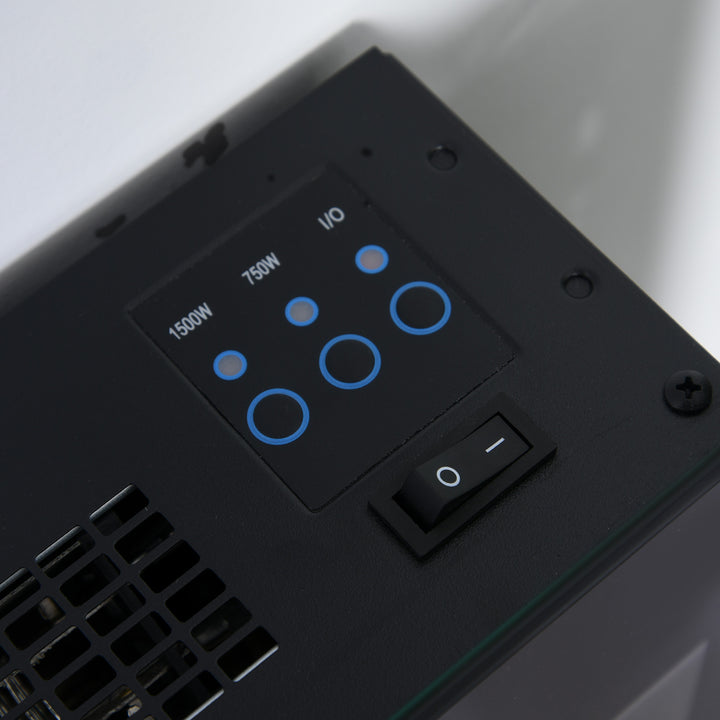 28.5" Electric Fireplace w/ Heater - Black