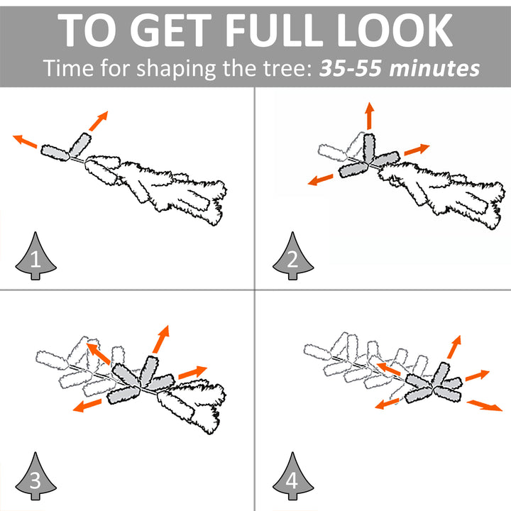 5ft 450-Tip Ombre Artificial Spruce Holiday Christmas Tree w Base Xmas - Pink & White Gradient