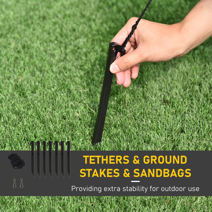 7ft Long Inflatable Holiday Christmas Blow-Up w LED Lights Outdoor, Santa Claus on Snowmobile