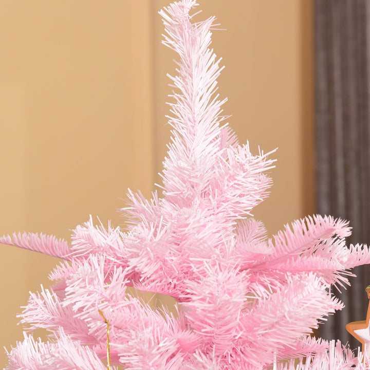 6ft 892-Tip Artificial Christmas Holiday Tree w Metal Base Xmas Decor – Pink