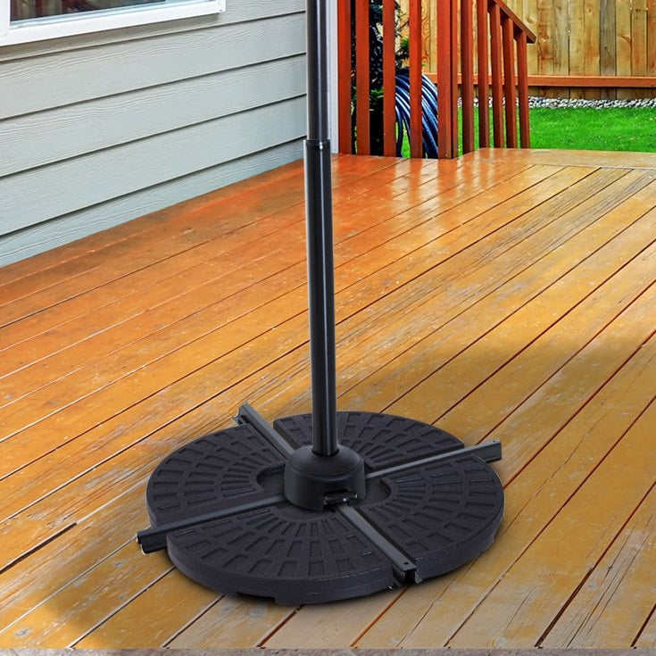 counterweight for offset patio umbrella 4pc, 112-232lbs Umbrella Counterweight Plates for Cross Base Stand Sun –  Fab Finds Online