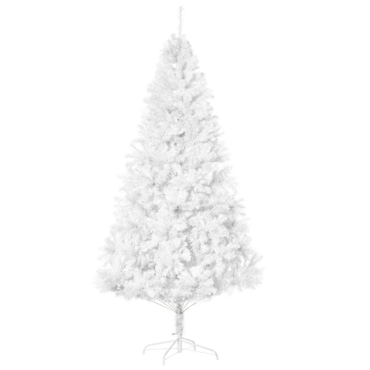 7ft 1230-Tip Lush Artificial Christmas Holiday Winter Tree w Metal Base Xmas Decor - White