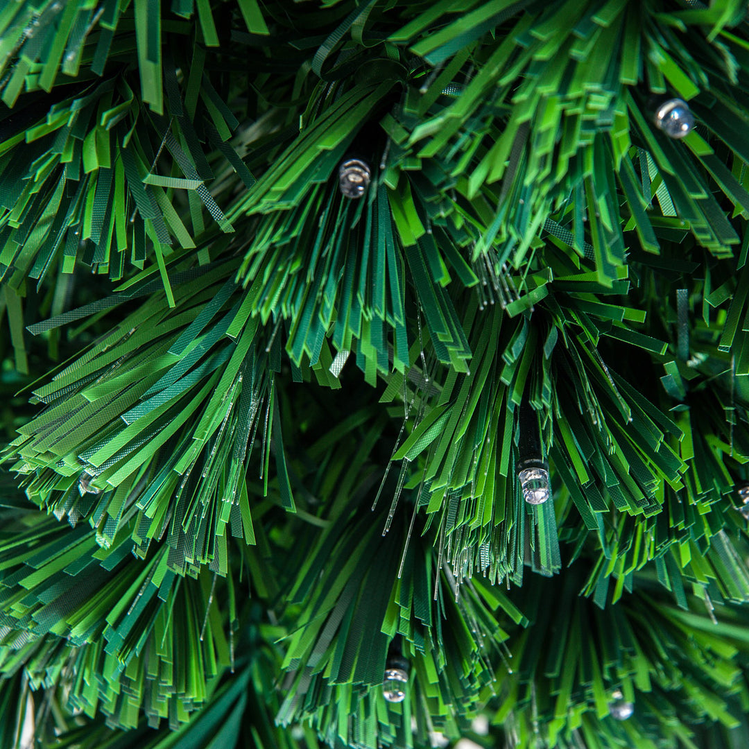 3ft Miniature Pre-Lit LED & Fibre Optic Artificial Christmas Holiday Tree w Base Xmas - Green