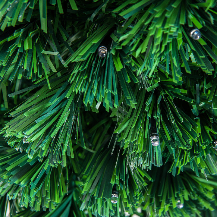 3ft Miniature Pre-Lit LED & Fibre Optic Artificial Christmas Holiday Tree w Base Xmas - Green