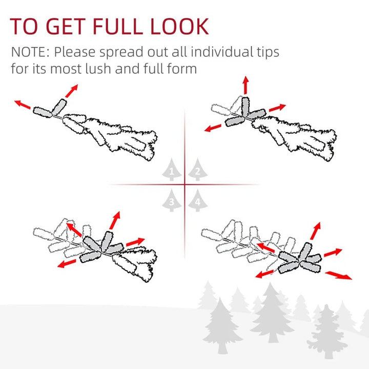 4ft Snow Flocked Pre-Lit LED & Fibre Optic Artificial Christmas Holiday Tree w Base Xmas, Green