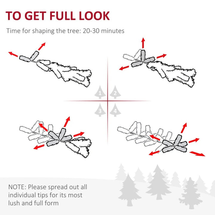 4ft Pre-Lit Multi Colour LED & Fibre Optic Artificial Christmas Holiday Tree w Base Xmas, Green