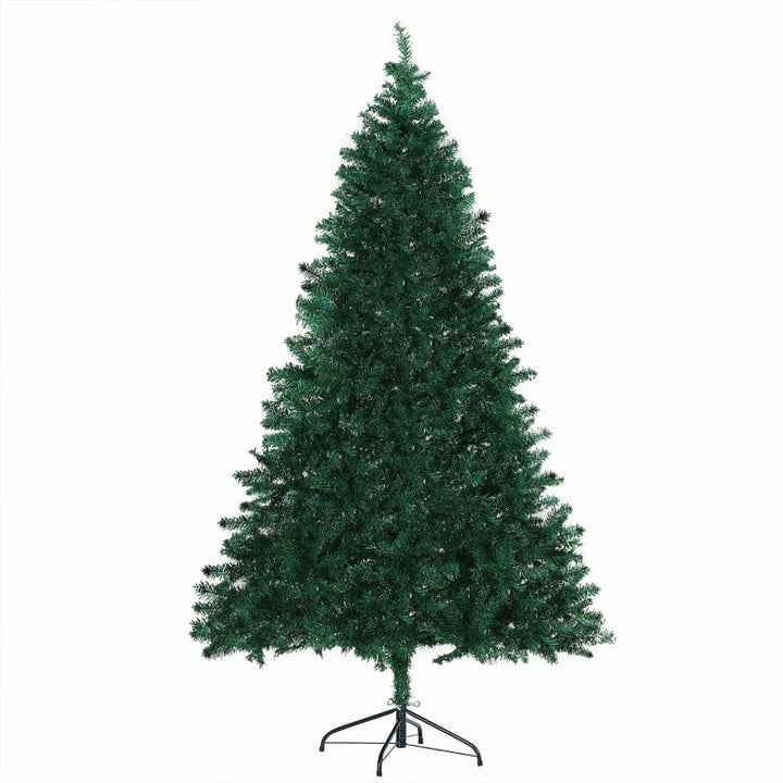 6ft 1000-Tip Realistic Artificial Spruce Christmas Holiday Tree w Metal Base Xmas Decor - Green