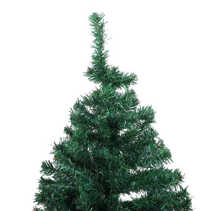 6ft 1000-Tip Realistic Artificial Spruce Christmas Holiday Tree w Metal Base Xmas Decor - Green