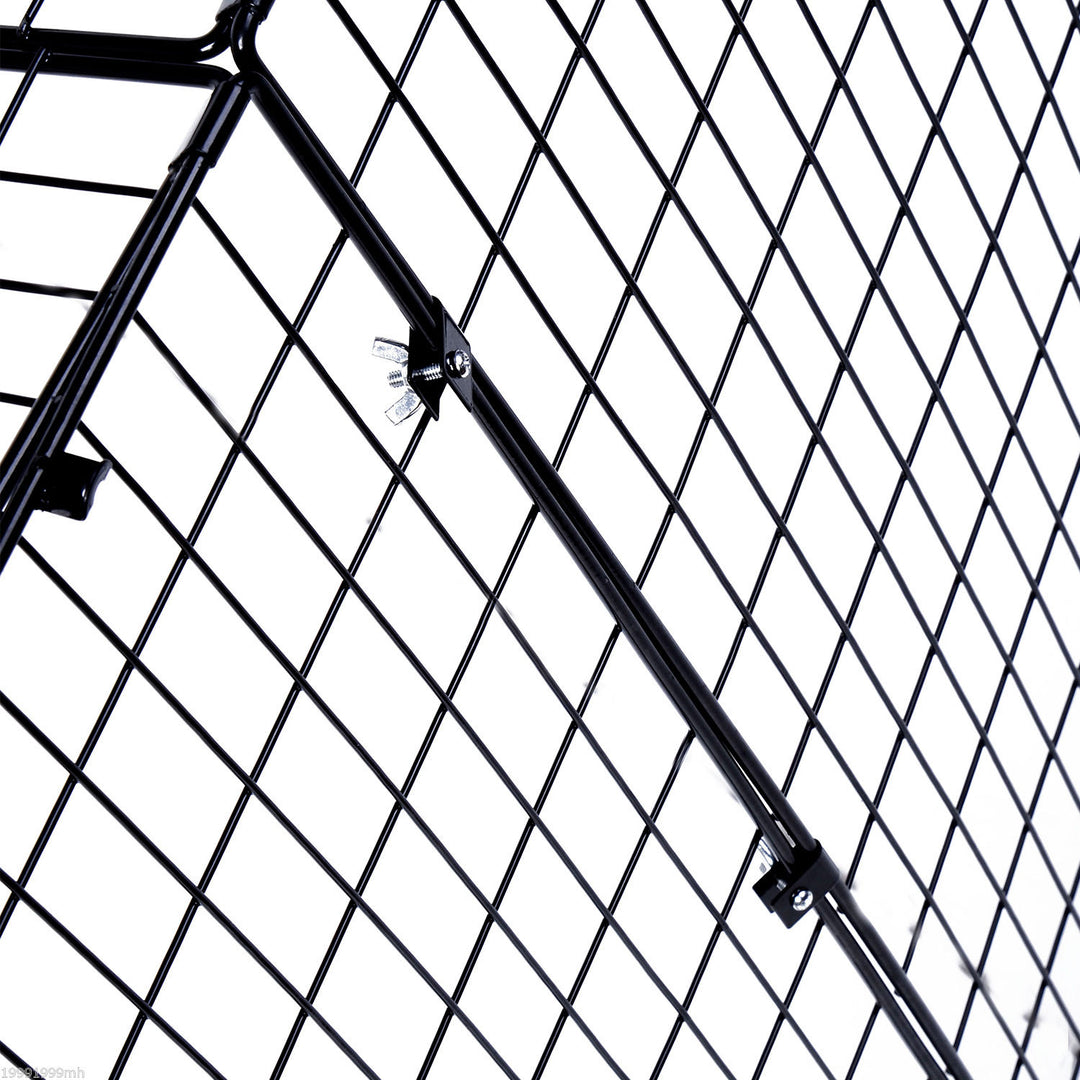 Extendable Fireplace Fire Screen Guard Fence Child Pet Safe Foldable for Living Room - Black