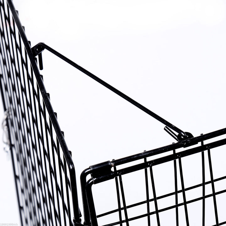 Extendable Fireplace Fire Screen Guard Fence Child Pet Safe Foldable for Living Room - Black