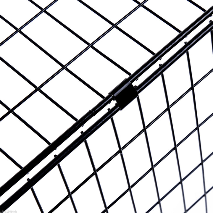 Extendable Fireplace Fire Screen Guard Fence Child Pet Safe Foldable for Living Room - Black