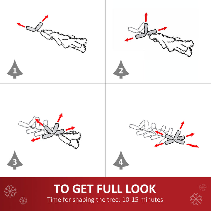 6ft 618-Tip Slim Pencil Artificial Christmas Holiday Tree w/ Metal Base, Xmas Decor – Pink