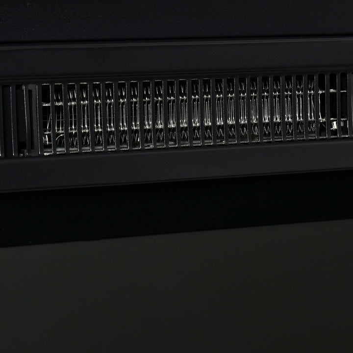 23” 1400W Electric Fireplace Insert w/ Log, Flame, Overheat Protection & Remote Control - Black