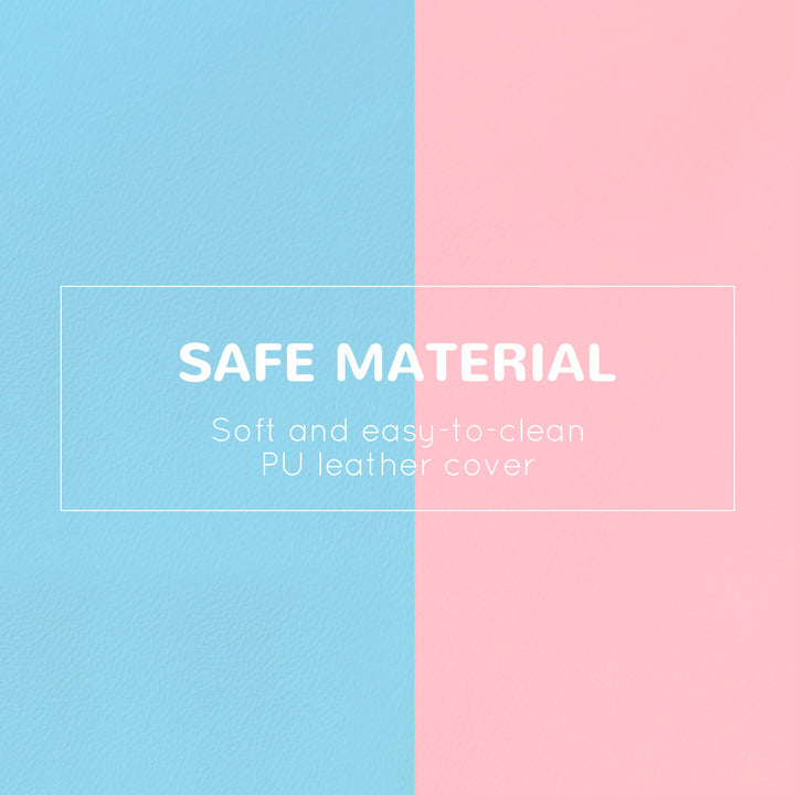 2-Piece Kids Climb and Crawl Foam Playset for Toddler Child Climbing Crawling - Pink & Blue