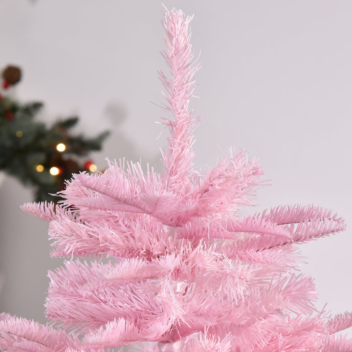 4ft, 341-Tip Lush Artificial Christmas Holiday Tree Xmas Décor w/ Metal Base - Pink
