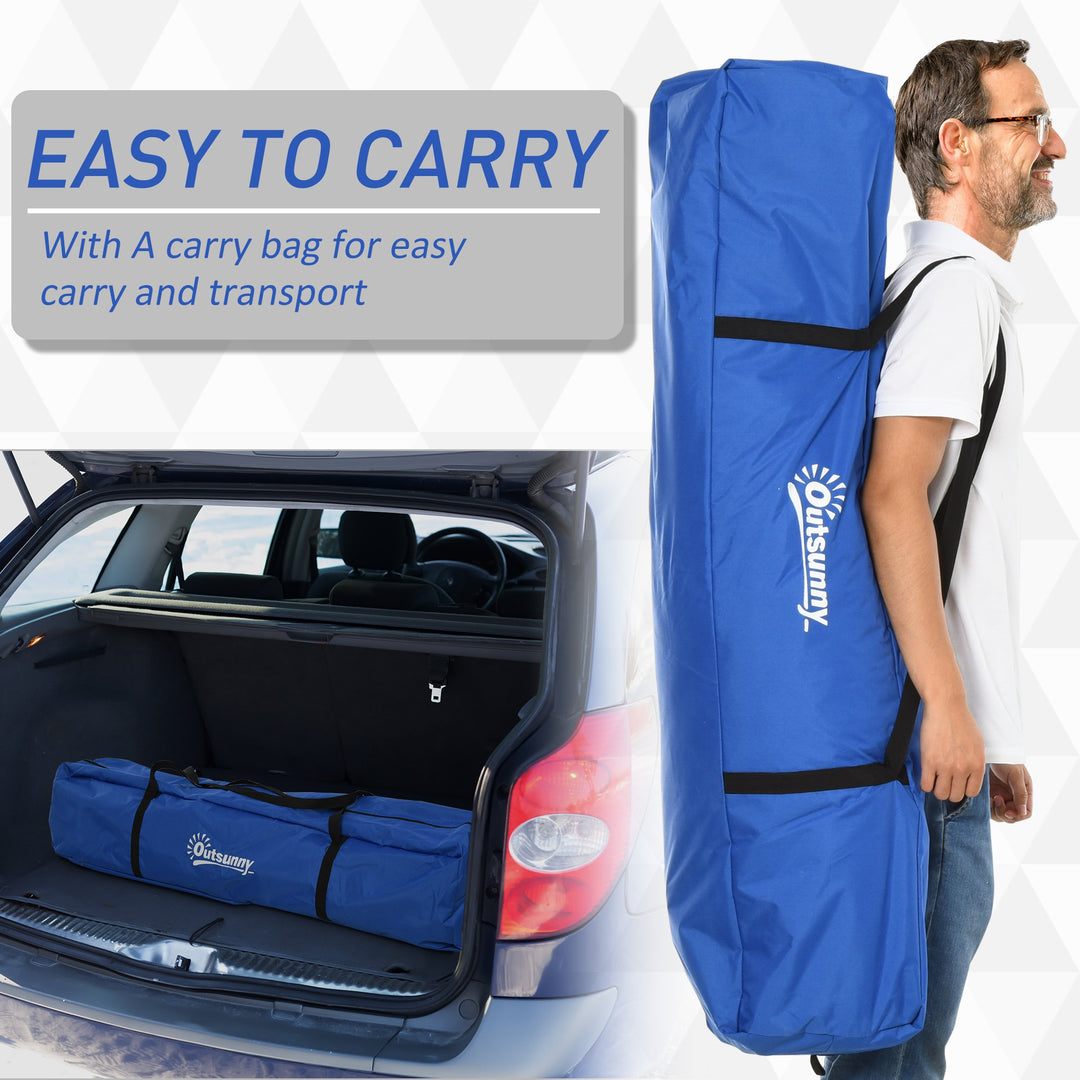 2-4 Person Pop Up Portable Ice Fishing Tent Shelter w Windows Doors Ventilation & Bag - Black