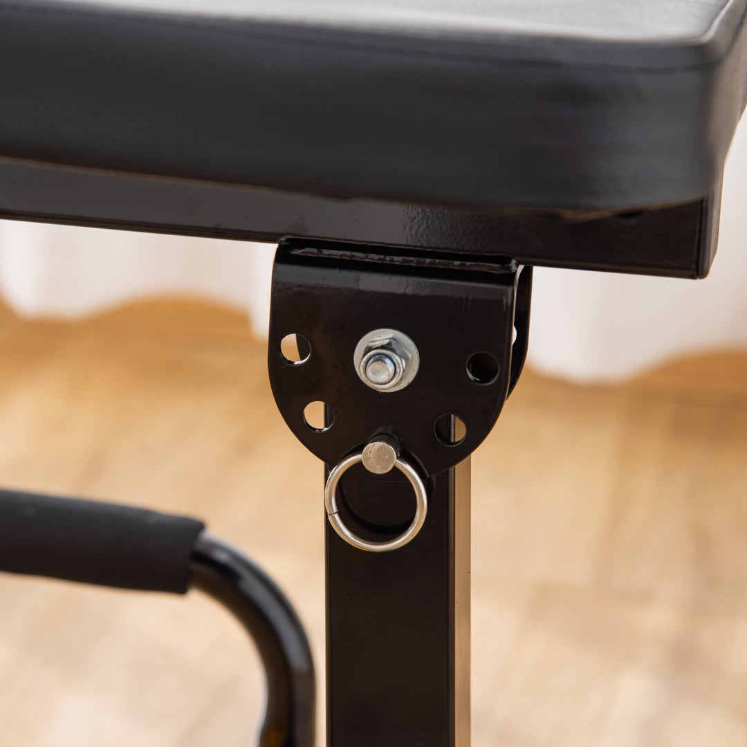 3-in-1 Home Gym Exercise Machine Equipment w/ Squat Rack, Bench Press & Leg Exerciser - Yellow