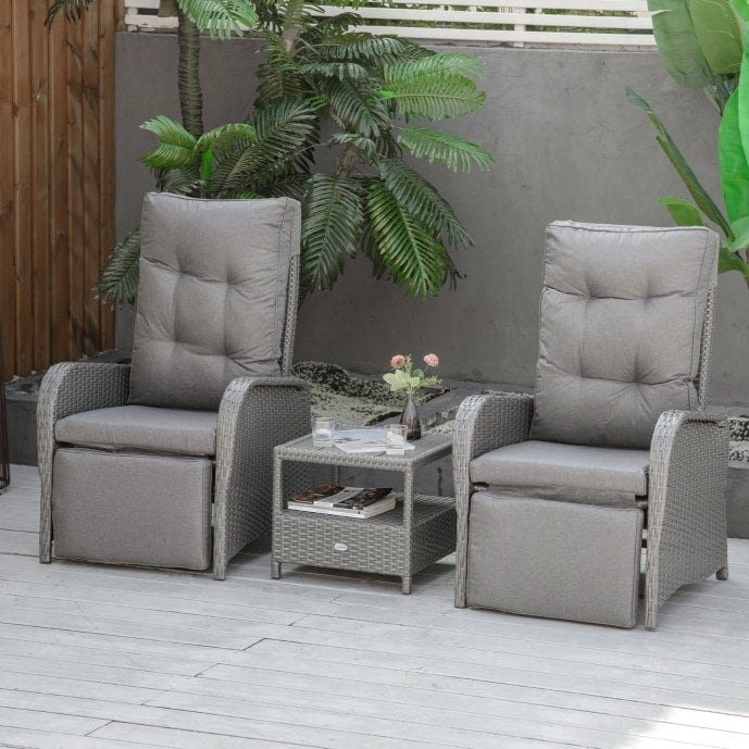 Garden recliners with cushions hotsell