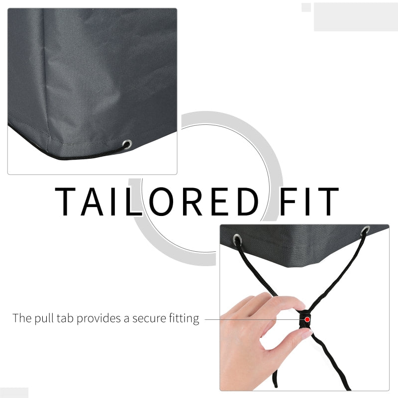 108"L x 80"W x 35"H Oxford Cloth Waterproof Outdoor Patio Furniture Set Cover PE Coated - Grey