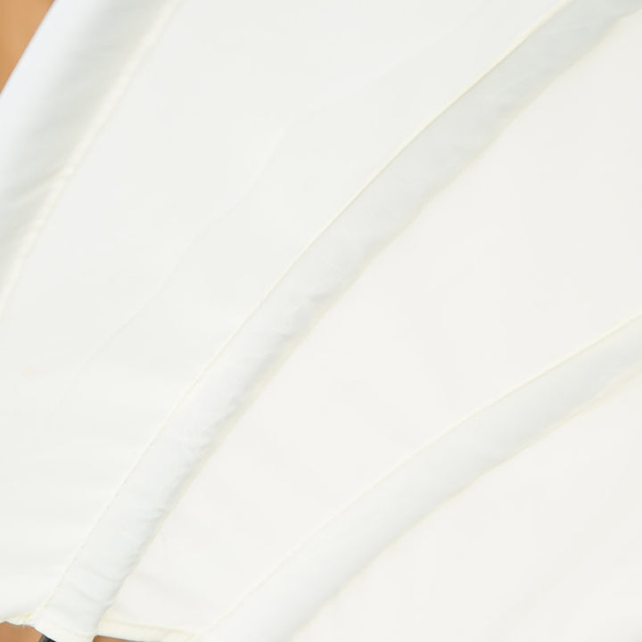 4pc PE Rattan Wicker Canopy Daybed Lounge Patio Conversation Set w Cushions, Cream White, Black