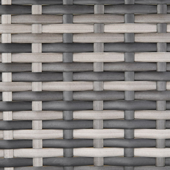 PE Rattan Wicker Outdoor Recliner Lounger Chair for Patio Tanning Beach Pool Deck Garden - Grey