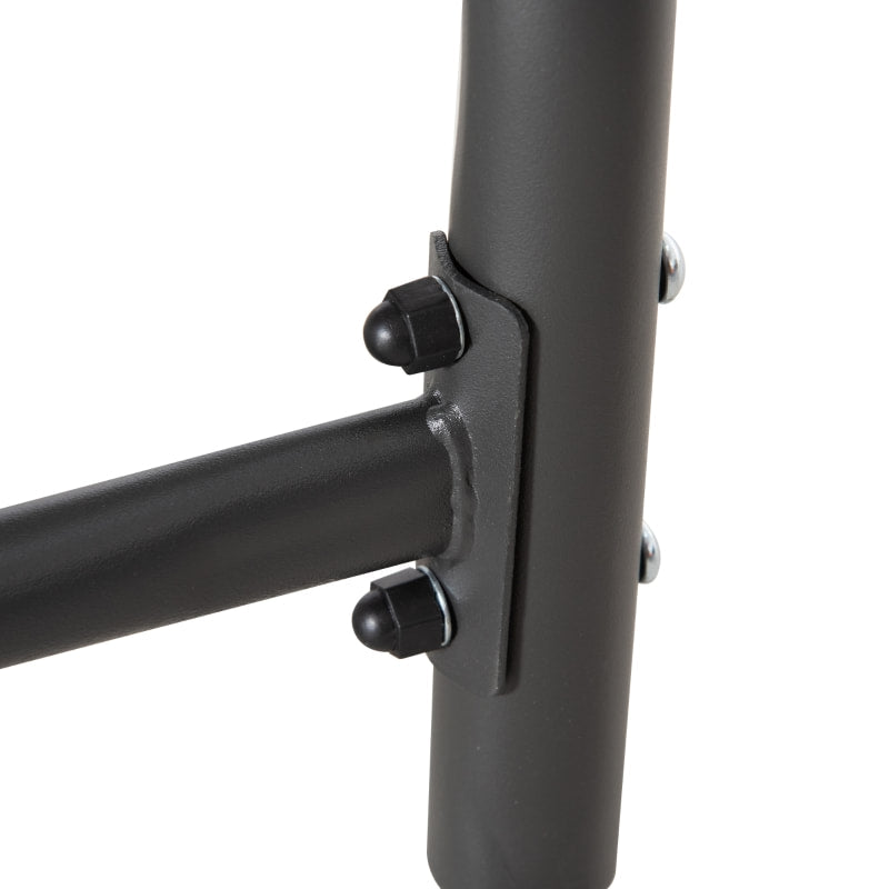 2 Seater PE Rattan Wicker Glider Porch Swing Rocking Bench Loveseat for Patio Deck Garden, Grey