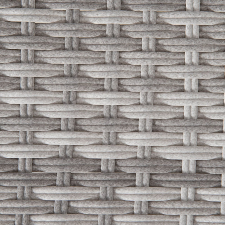 2 Seater PE Rattan Wicker Glider Porch Swing Rocking Bench Loveseat for Patio Deck Garden, Grey