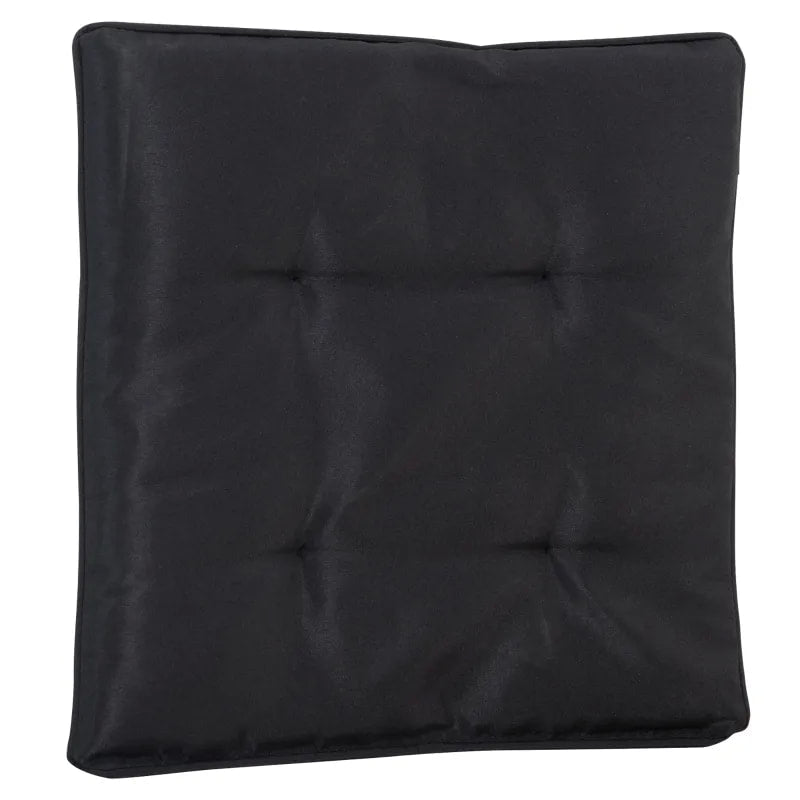 7pc Premium PE Rattan Wicker Outdoor Patio Dining Table w 6 Armchairs, Cushions - Black & Tan