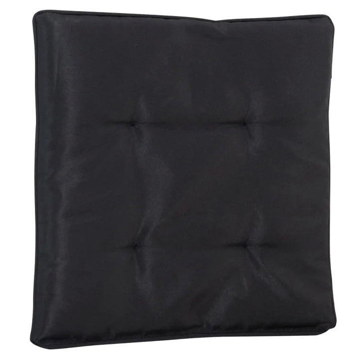 7pc Premium PE Rattan Wicker Outdoor Patio Dining Table w 6 Armchairs, Cushions - Black & Tan