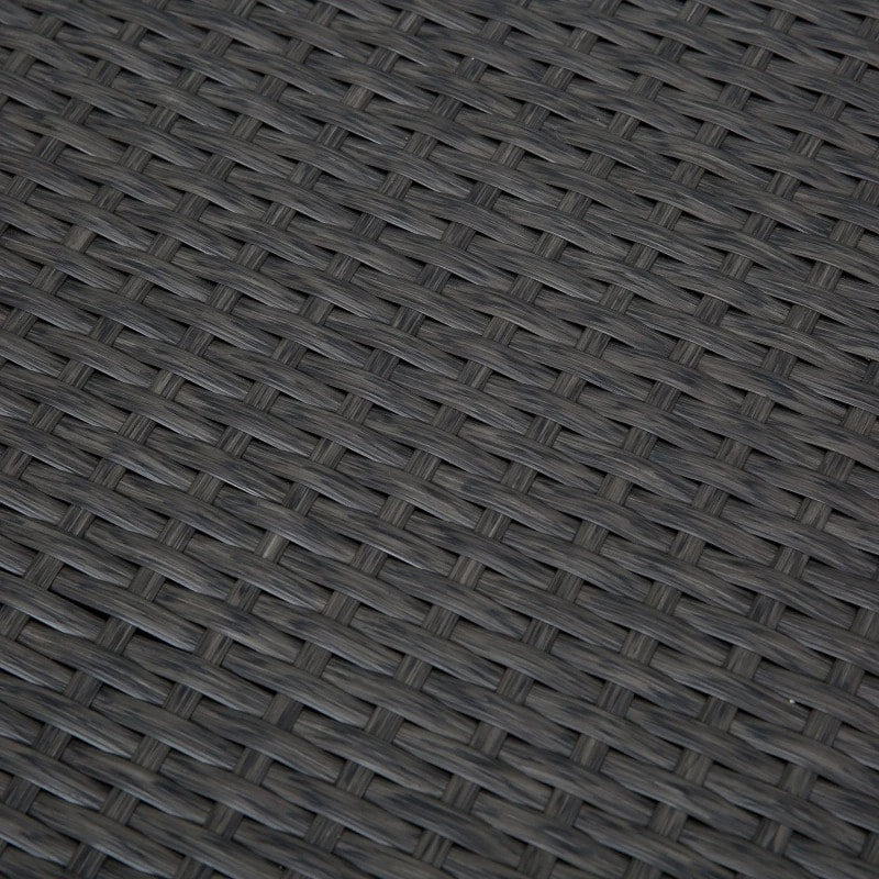 52" PE Rattan Wicker Lightweight Storage Deck Box Coffee Table Indoor Outdoor Patio, Dark Brown