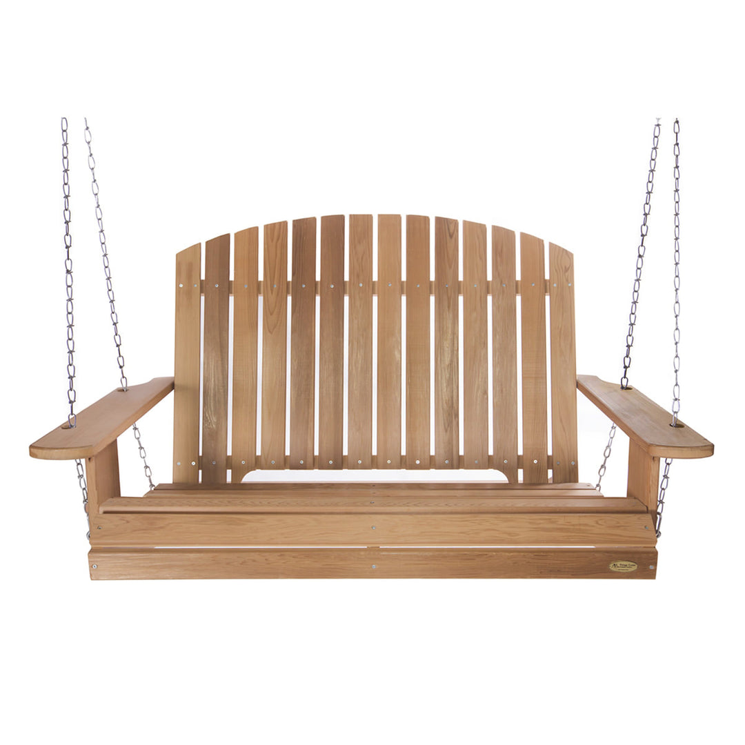 3.5ft Canadian Made Patio Porch Pergola Swing Bench DIY Kit w Springs, Western Red Cedar Wood