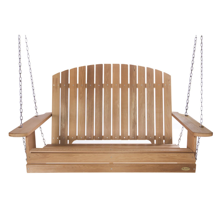 3.5ft Canadian Made Patio Porch Pergola Swing Bench DIY Kit w Springs, Western Red Cedar Wood