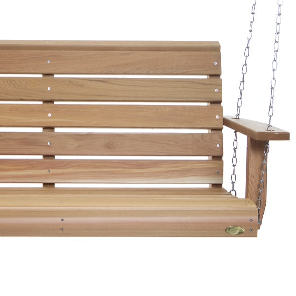 5ft Canadian Made Porch Swing Bench Seat DIY Kit for Patio Deck Garden, Western Red Cedar Wood
