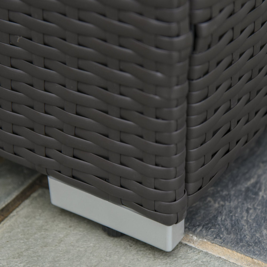 6pc PE Rattan Wicker Conversation Lounge Set w/ Cushions Outdoor Patio - Coffee, Cream White