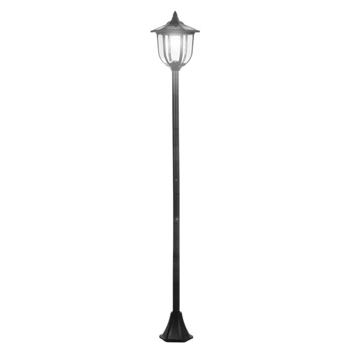 70” Solar LED Automatic Torch Light Lamp Post, 60 Lumens, Water Resistant Outdoor Garden, Black