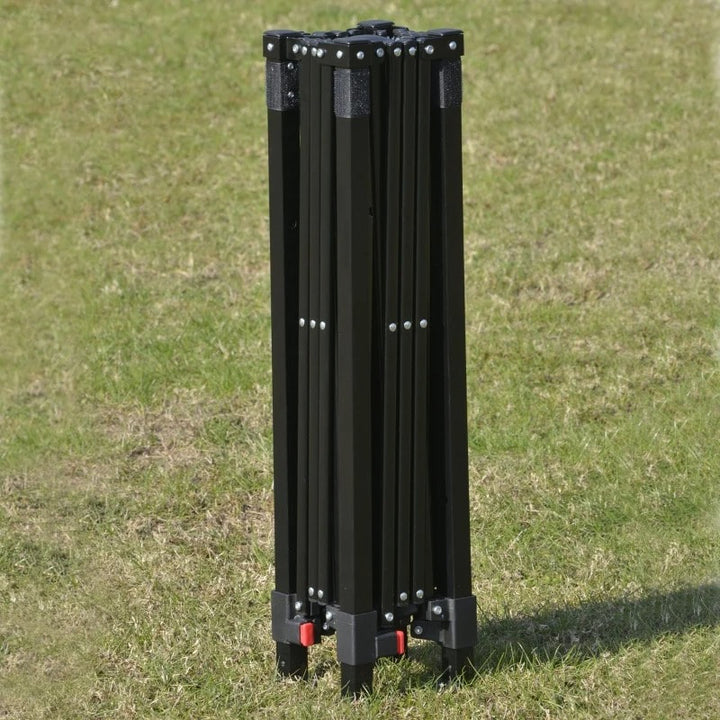 7' x 7' Portable Pop-Up Gazebo Canopy Outdoor Shelter Tent w Wall, Backpack Carry Bag, Blue